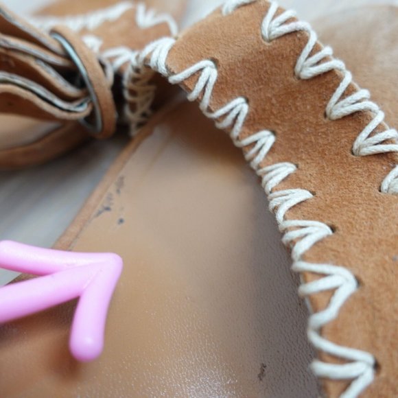 Bagatt Shoes Women Leather Size 39 Sandals Ankle Strap Heel Brown 8.5 Boho ITALY - Picture 7 of 15